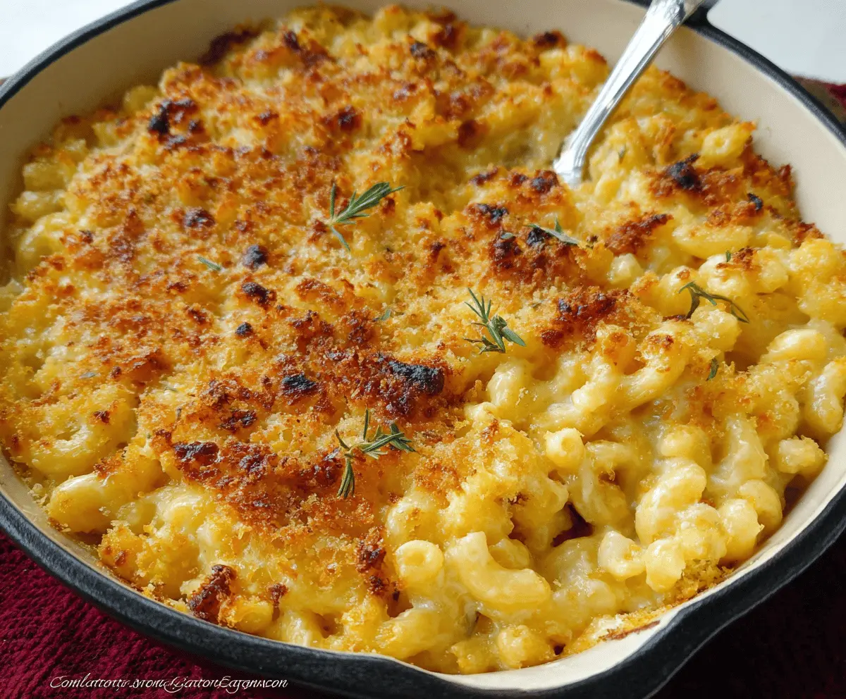 Crispy Gourmet Baked Mac & Cheese