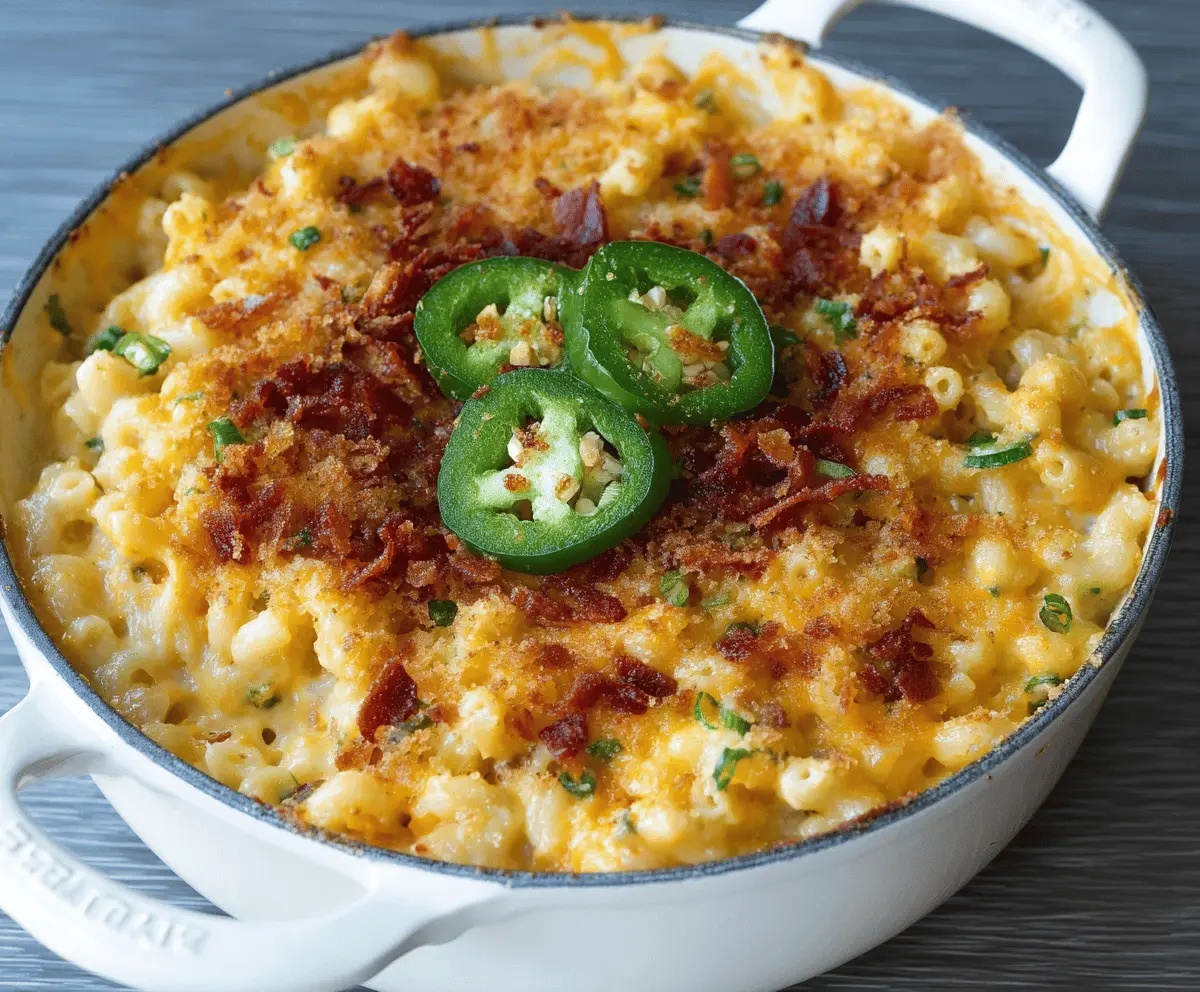 Creamy Jalapeño Popper Mac & Cheese