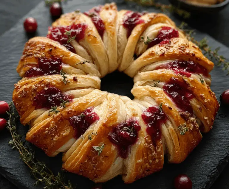 Looking for a Holiday Appetizer Recipe? Try This Turkey Cranberry Crescent Ring!