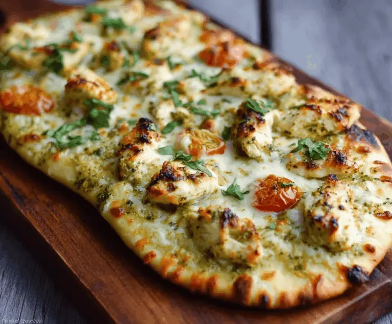 Pesto Chicken Flatbread