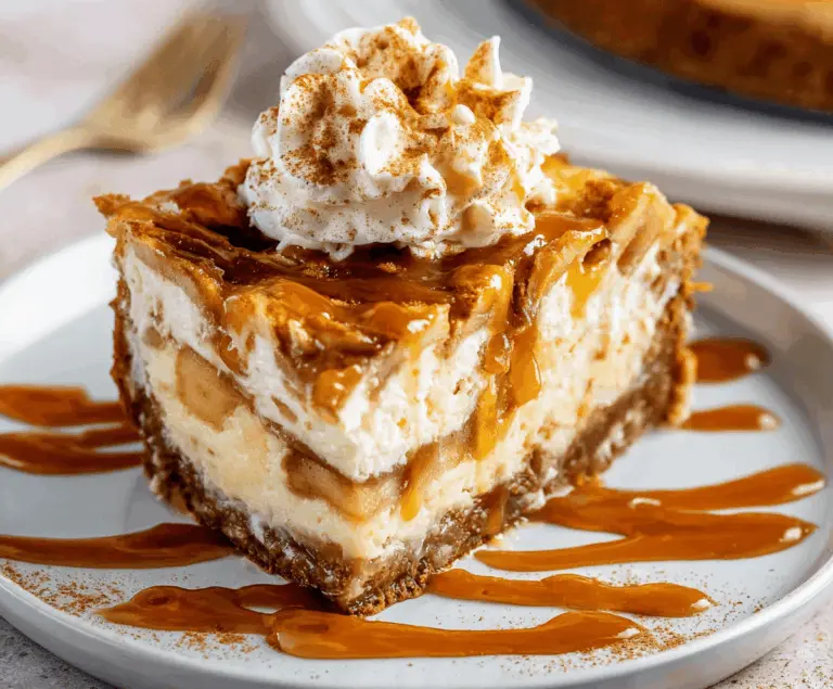 Salted Caramel Apple Pie Cheesecake