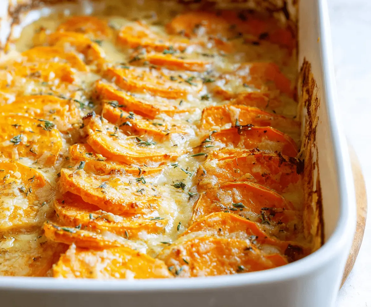 Easy Scalloped Sweet Potatoes Recipe
