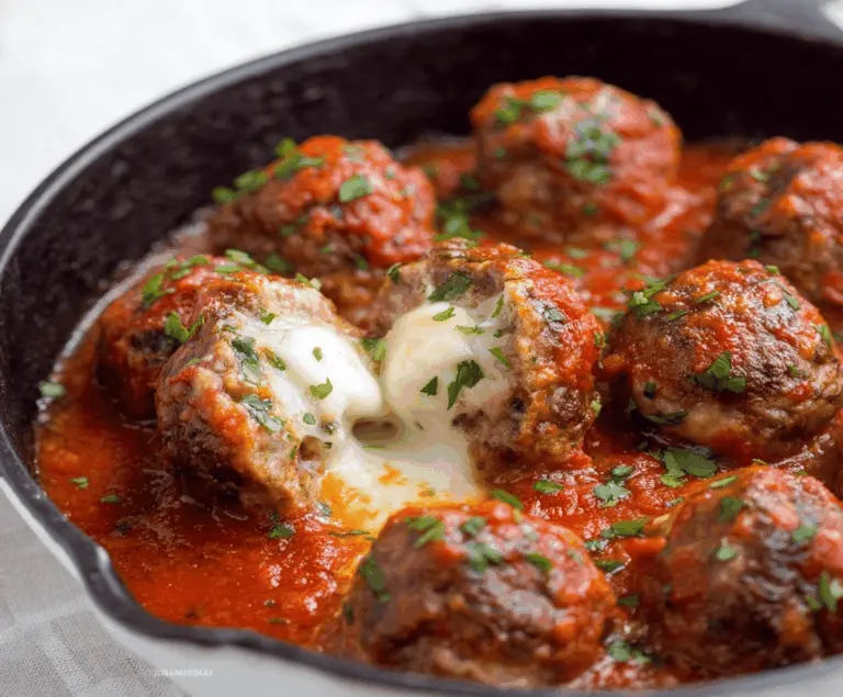 Stuffed Meatballs with Mozzarella Cheese
