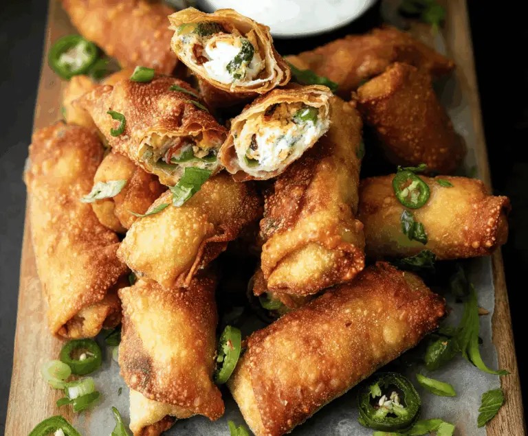 Tasty Finger Food Mini Jalapeno Popper Egg Rolls