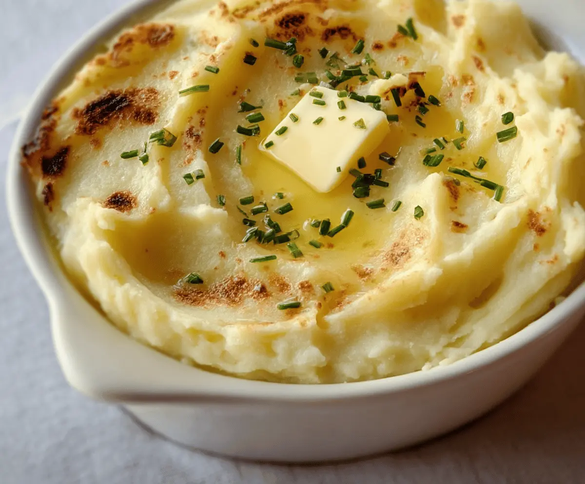 Creamy Baked Mashed Potatoes Recipe