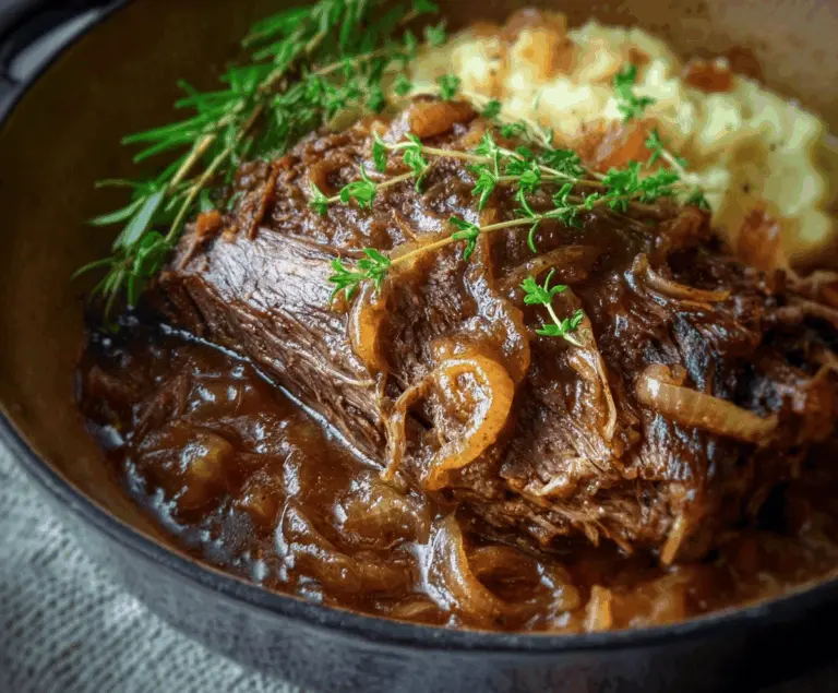 the ultimate French onion pot roast recipe