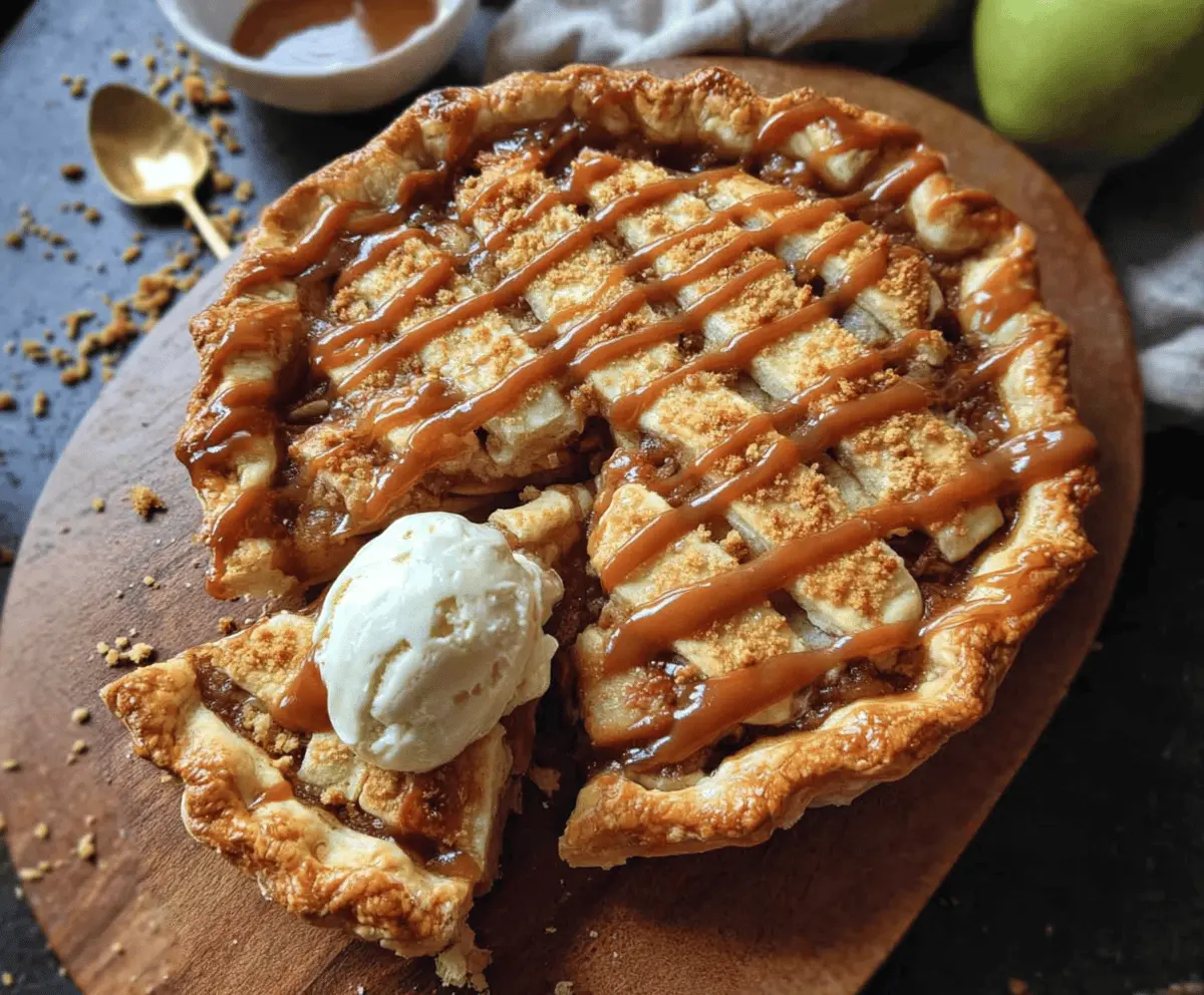 Easy Toffee Apple Pie Recipe