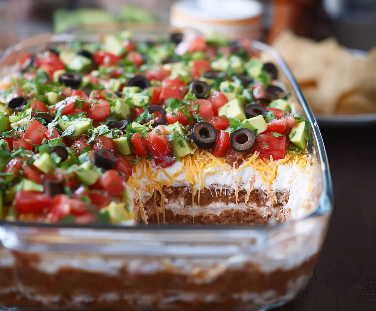 Easy Ultimate 7 Layer Dip Recipe