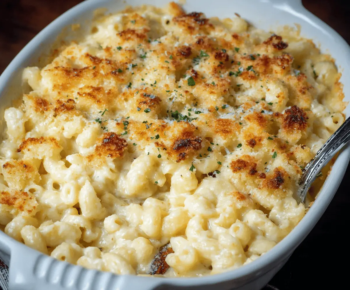 Creamy White Truffle Mac & Cheese