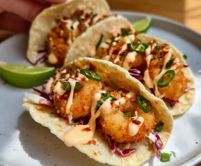 Air Fryer Bang Bang Shrimp Tacos