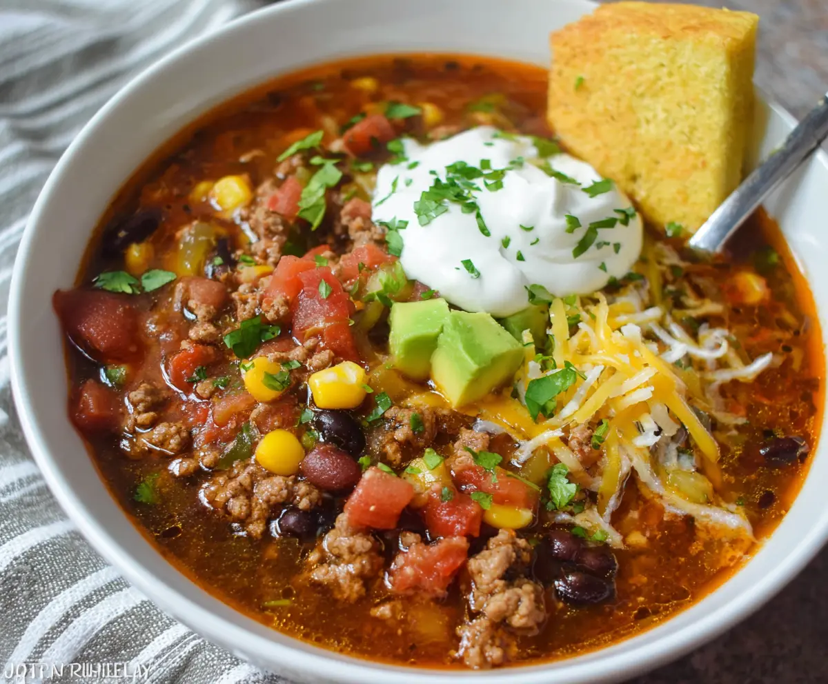 Bold & Hearty Taco Soup Recipe