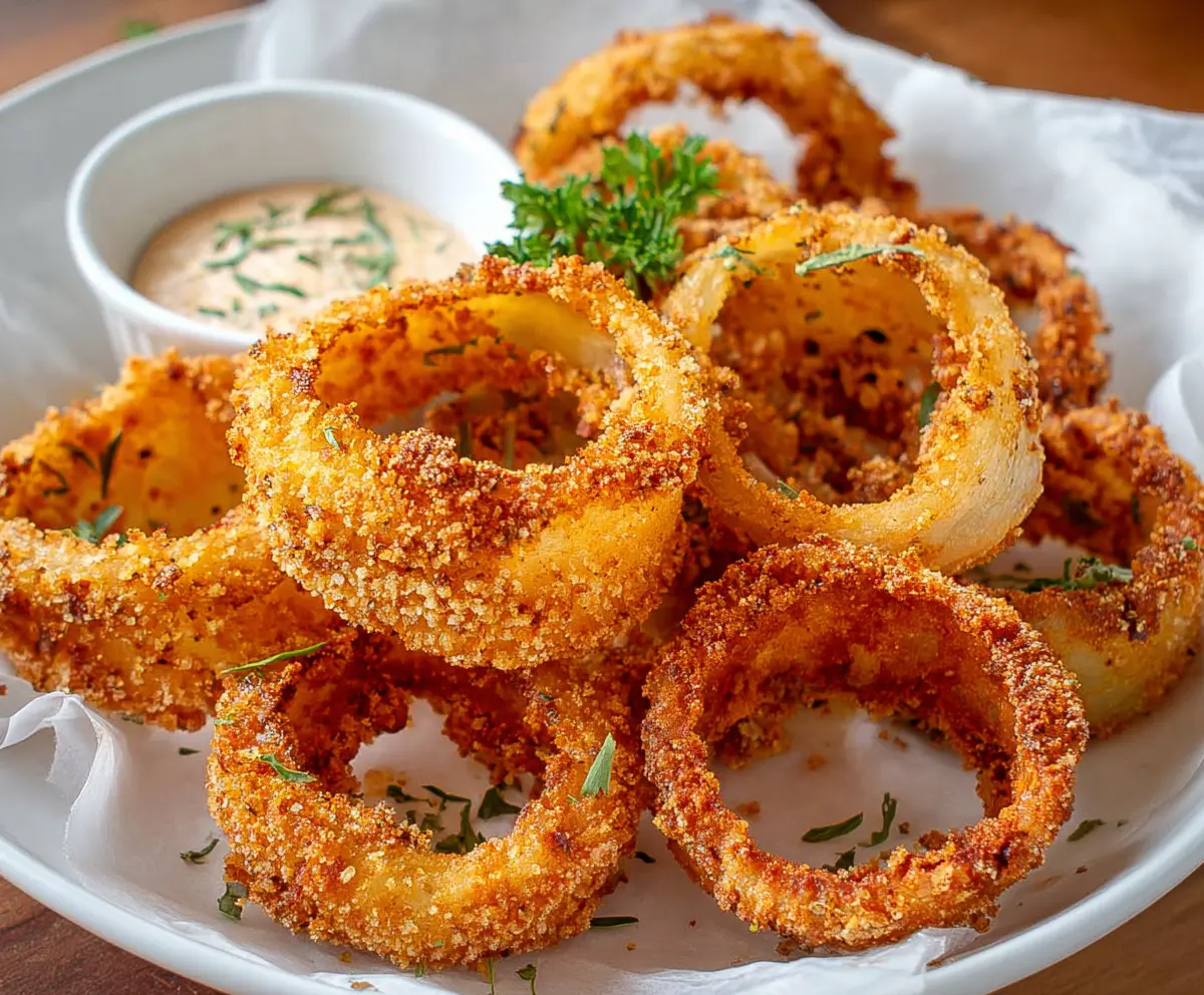 Crispy Keto Onion Rings - Low Carb Snack