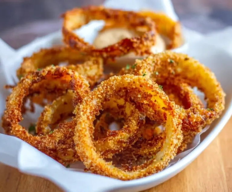 Crispy Keto Onion Rings : Low Carb Appetizers