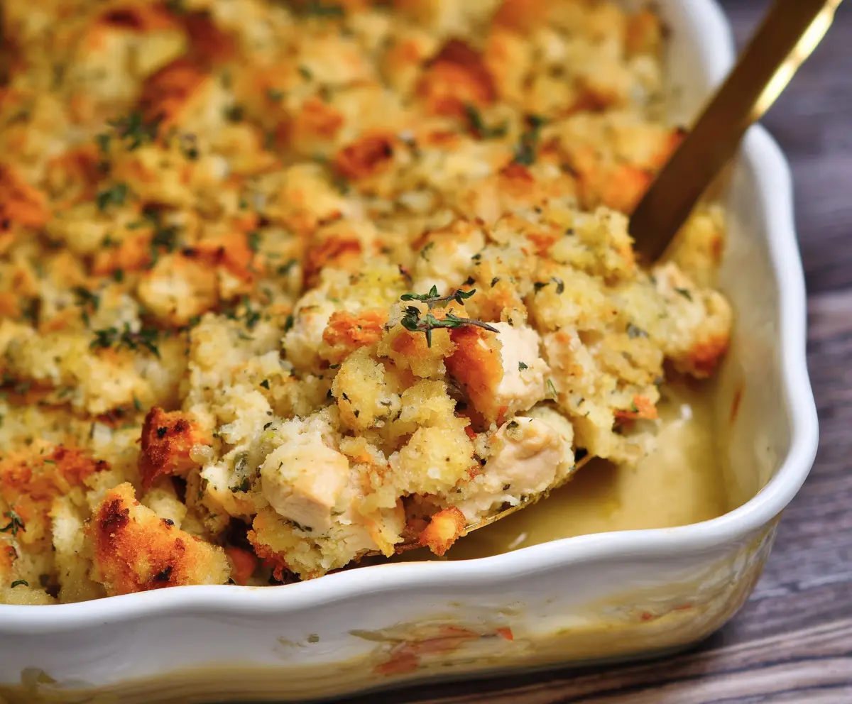 Easy Chicken Stuffing Bake Recipe