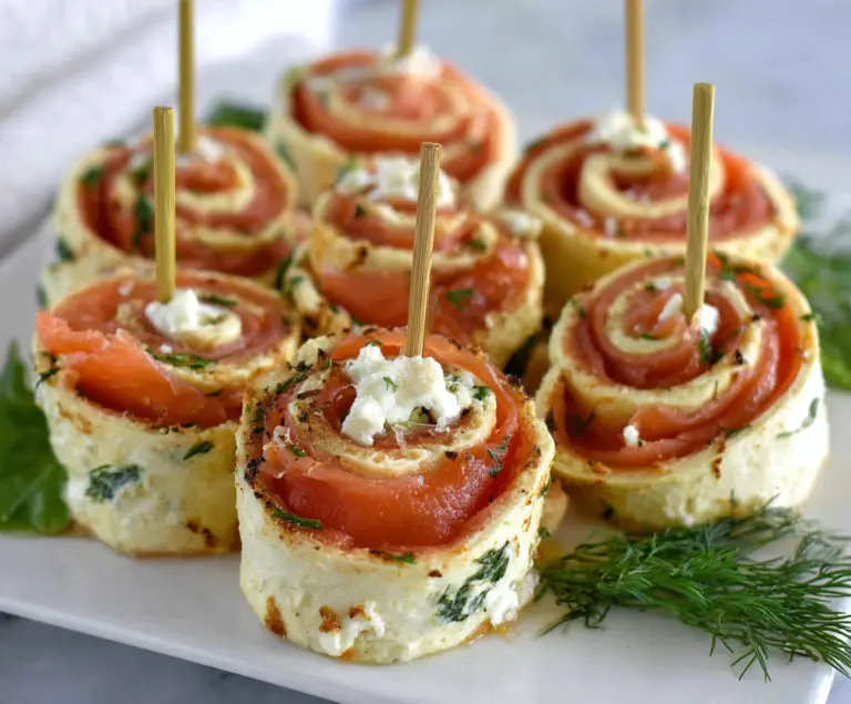 Easy Smoked Salmon Pinwheels Party Appetizers