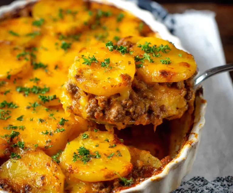 Ground Beef and Potatoes Casserole