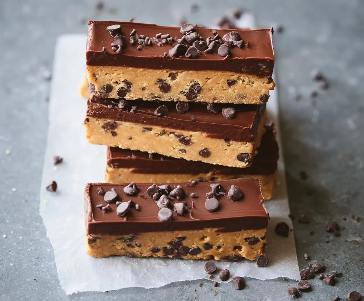 Healthy No Bake Cookie Dough Bars