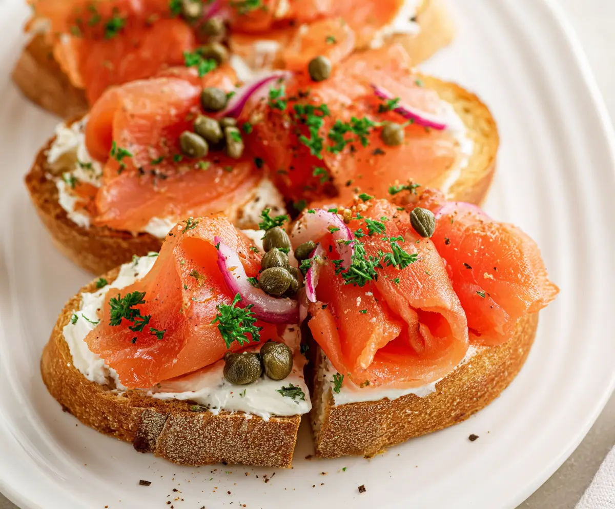 Easy Smoked Salmon Bruschetta Recipe