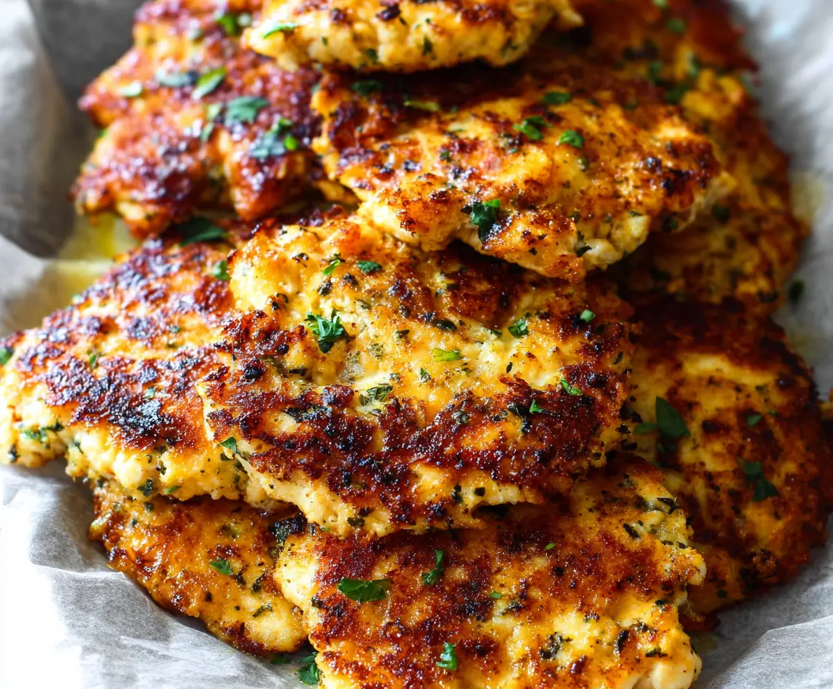 Easy Low Carb Cheesy Chicken Fritters