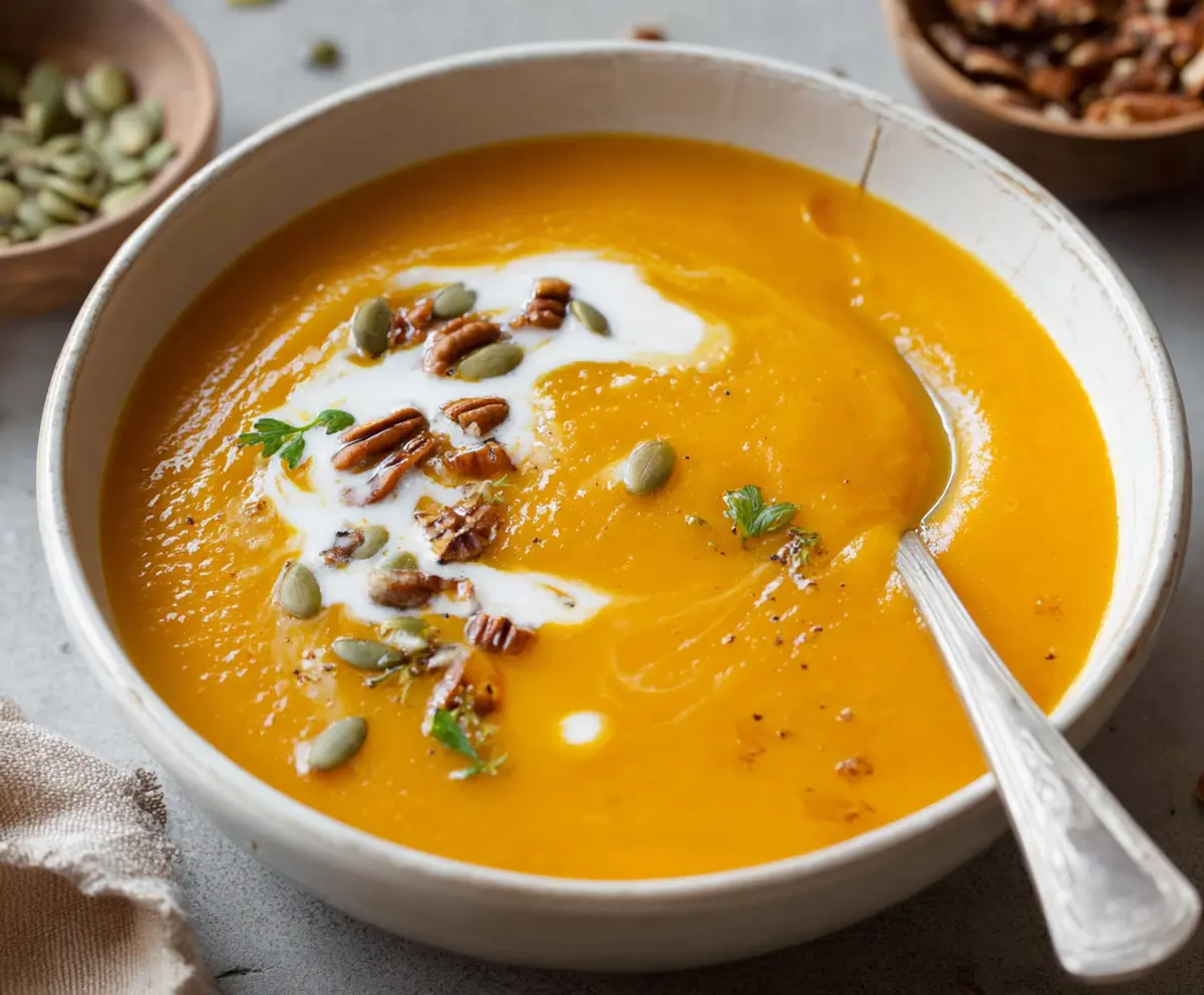 Easy Roasted Butternut Squash Soup