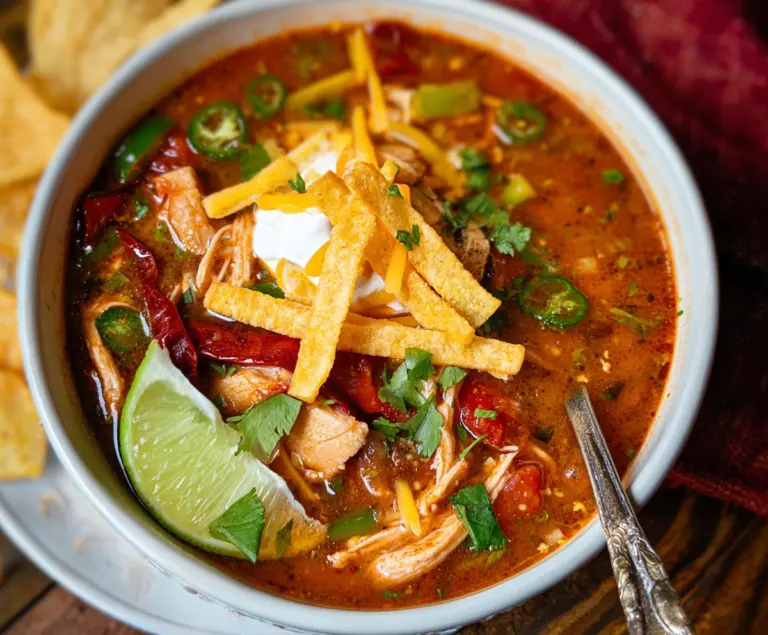 Savory Chicken Tortilla Soup