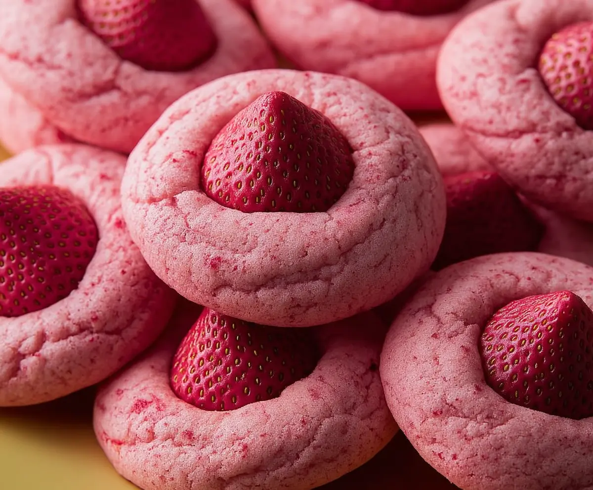 Strawberry Kiss Valentine Cookies Recipe