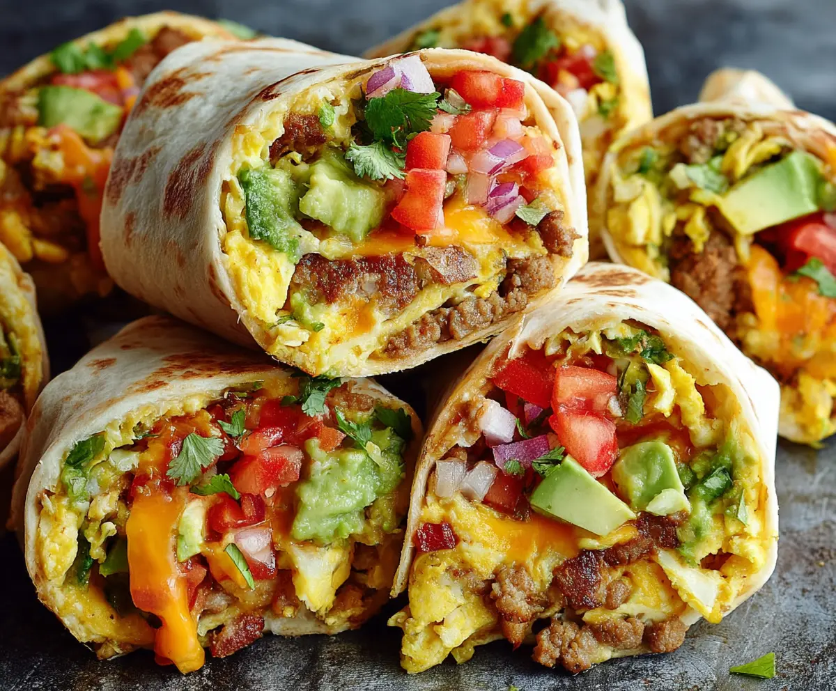 Easy Healthy Breakfast Burritos