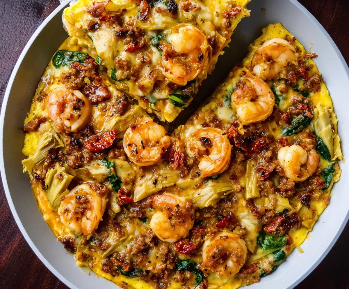 Tuscan Shrimp with Spinach & Artichokes