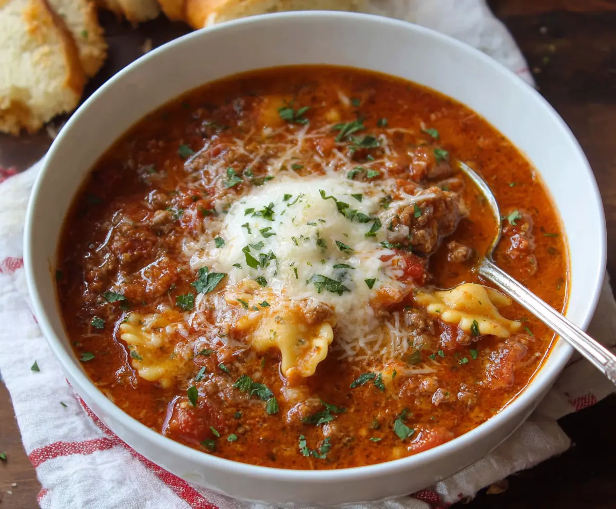 Easy Lasagna Soup Recipe