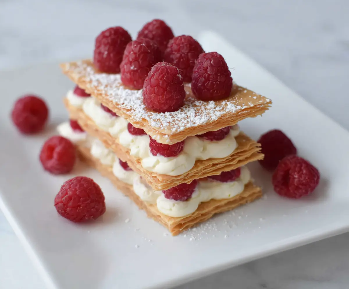 Easy Raspberry Cream Napoleons