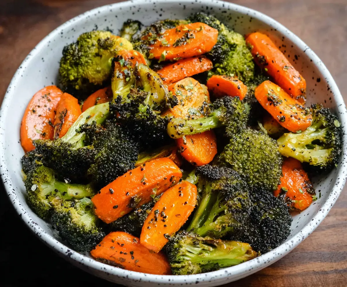 Crispy Roasted Broccoli & Carrots