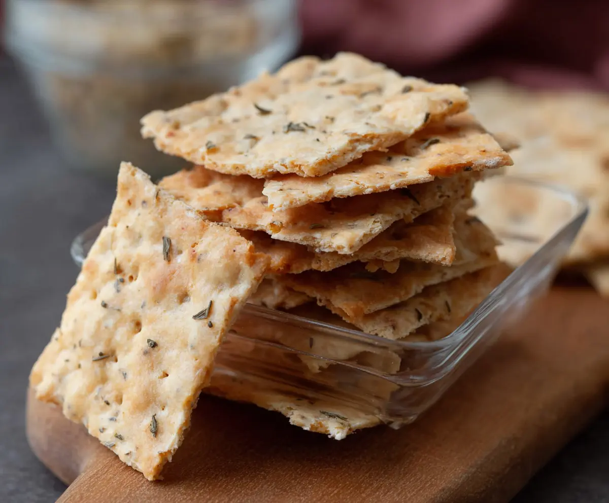 Easy 3-Ingredient Sourdough Crackers