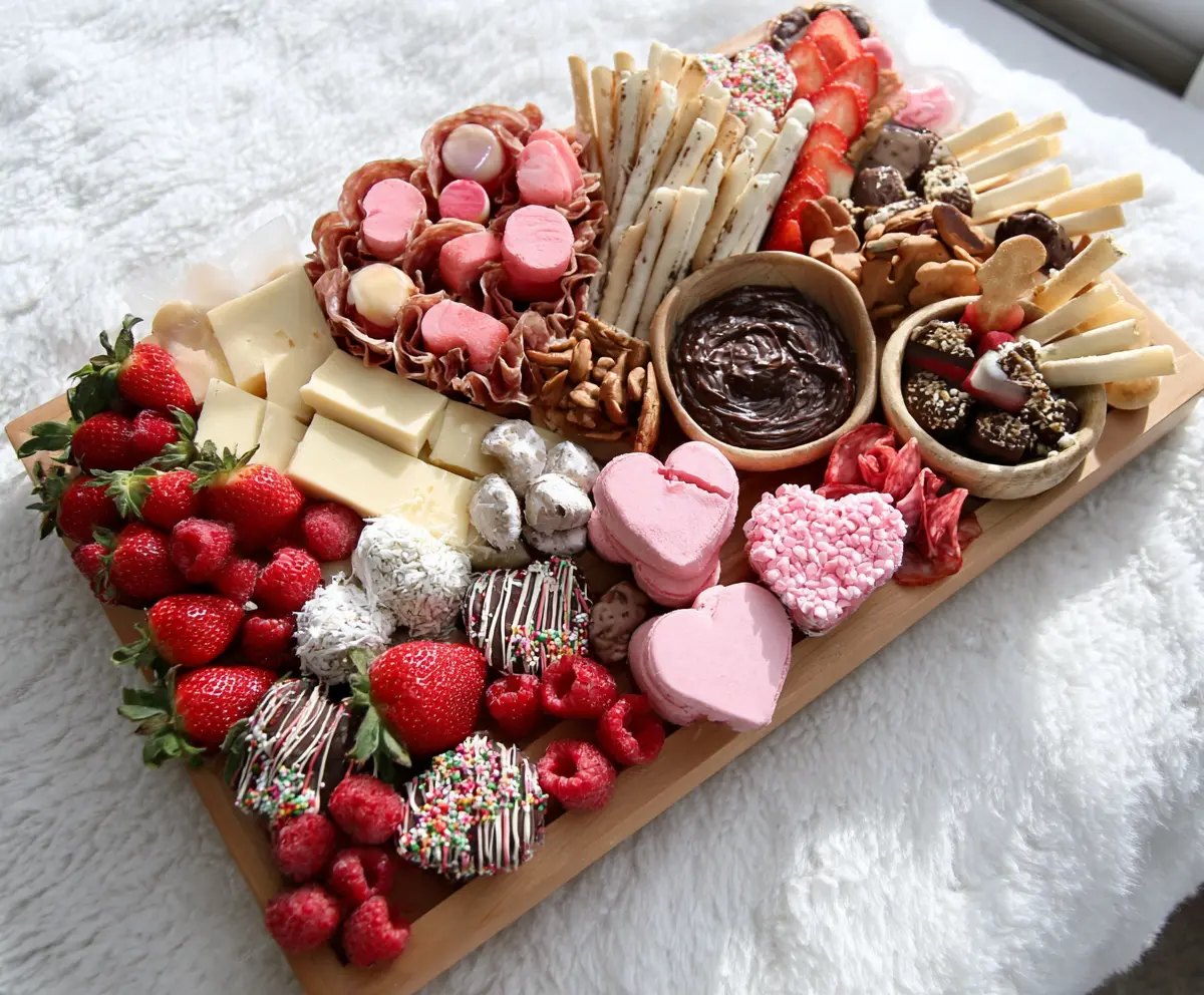 Easy Valentines Charcuterie Board
