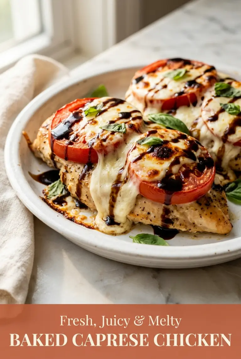 Baked Caprese Chicken