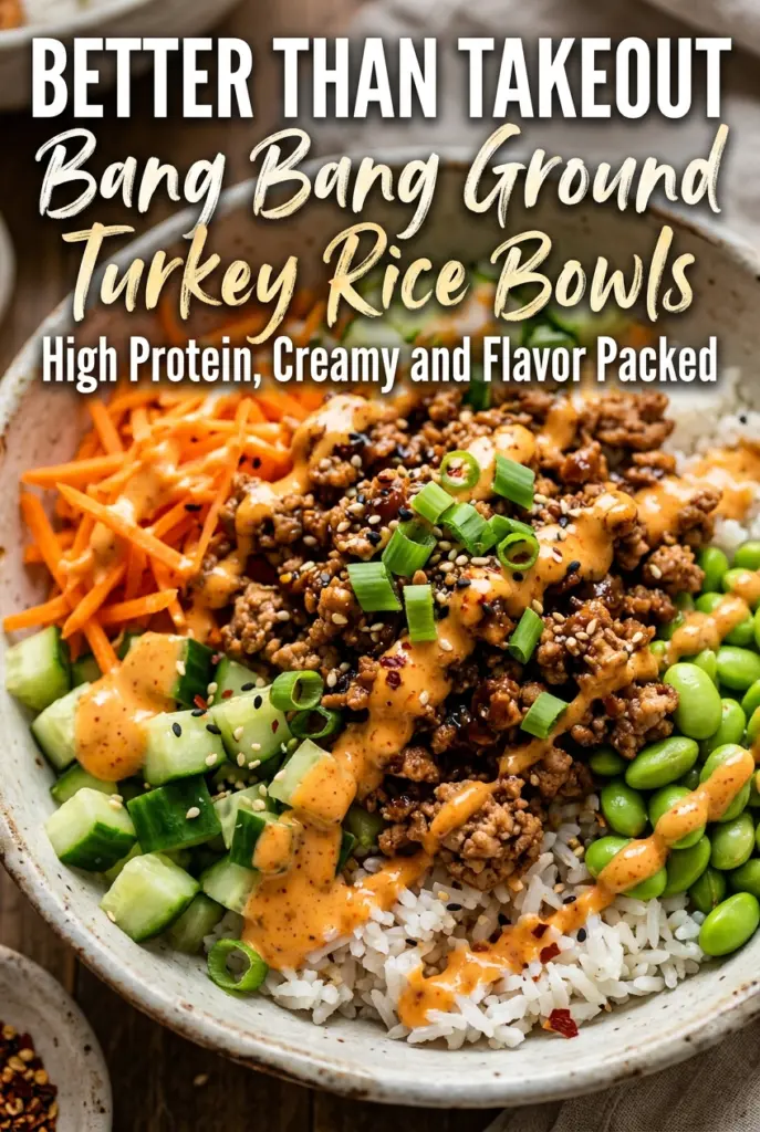 Bang Bang Ground Turkey Rice Bowls