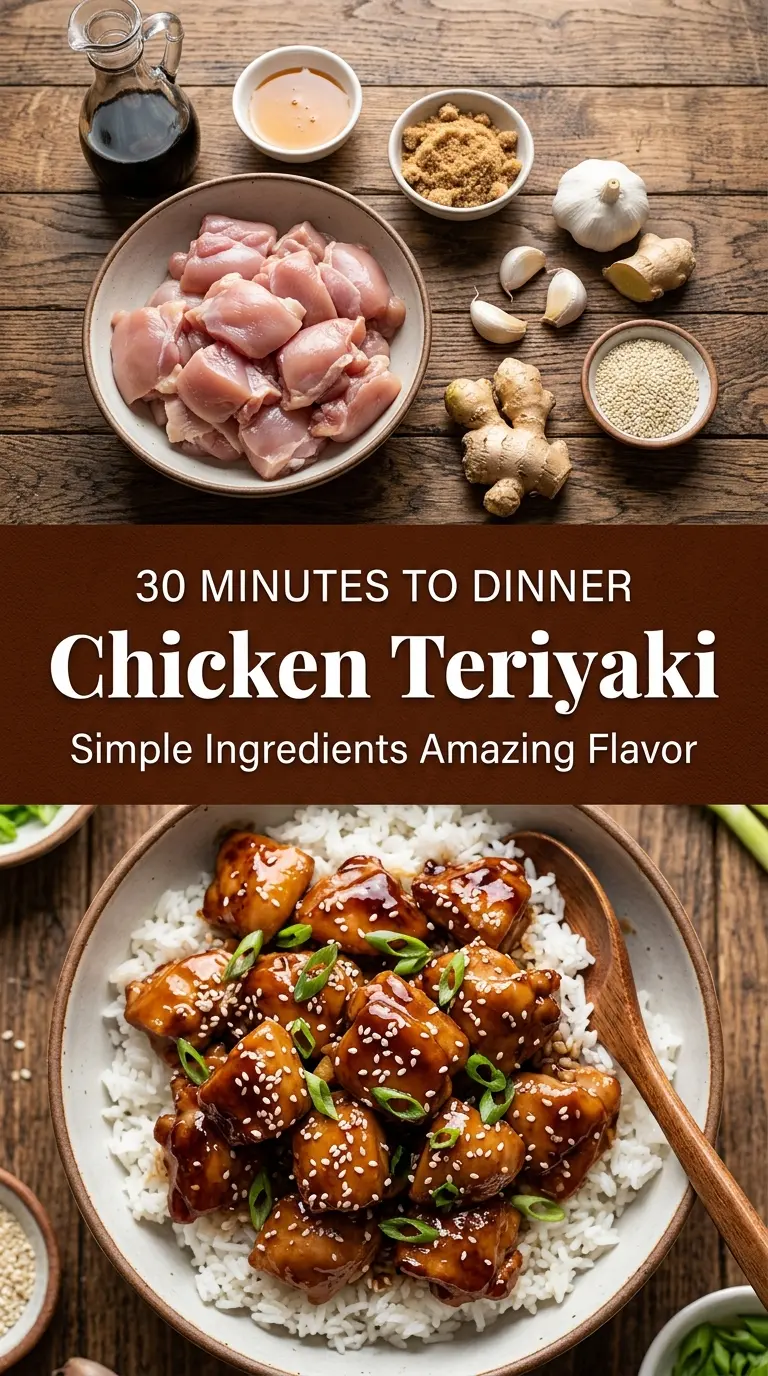 Chicken Teriyaki glossy savory chicken