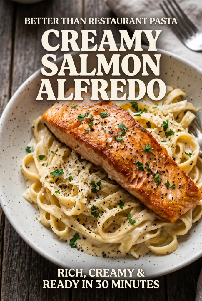 Creamy Salmon Alfredo