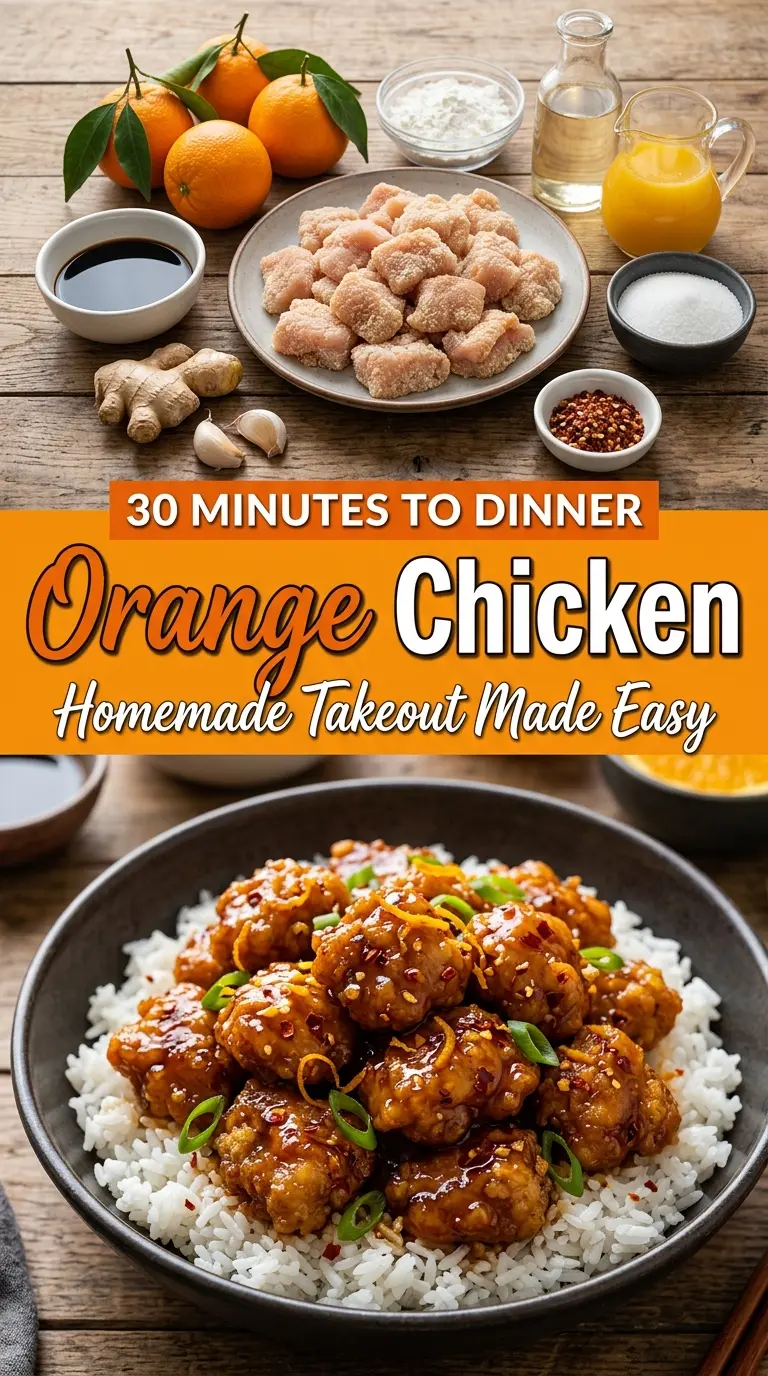 Easy Orange Chicken crispy tangy glossy