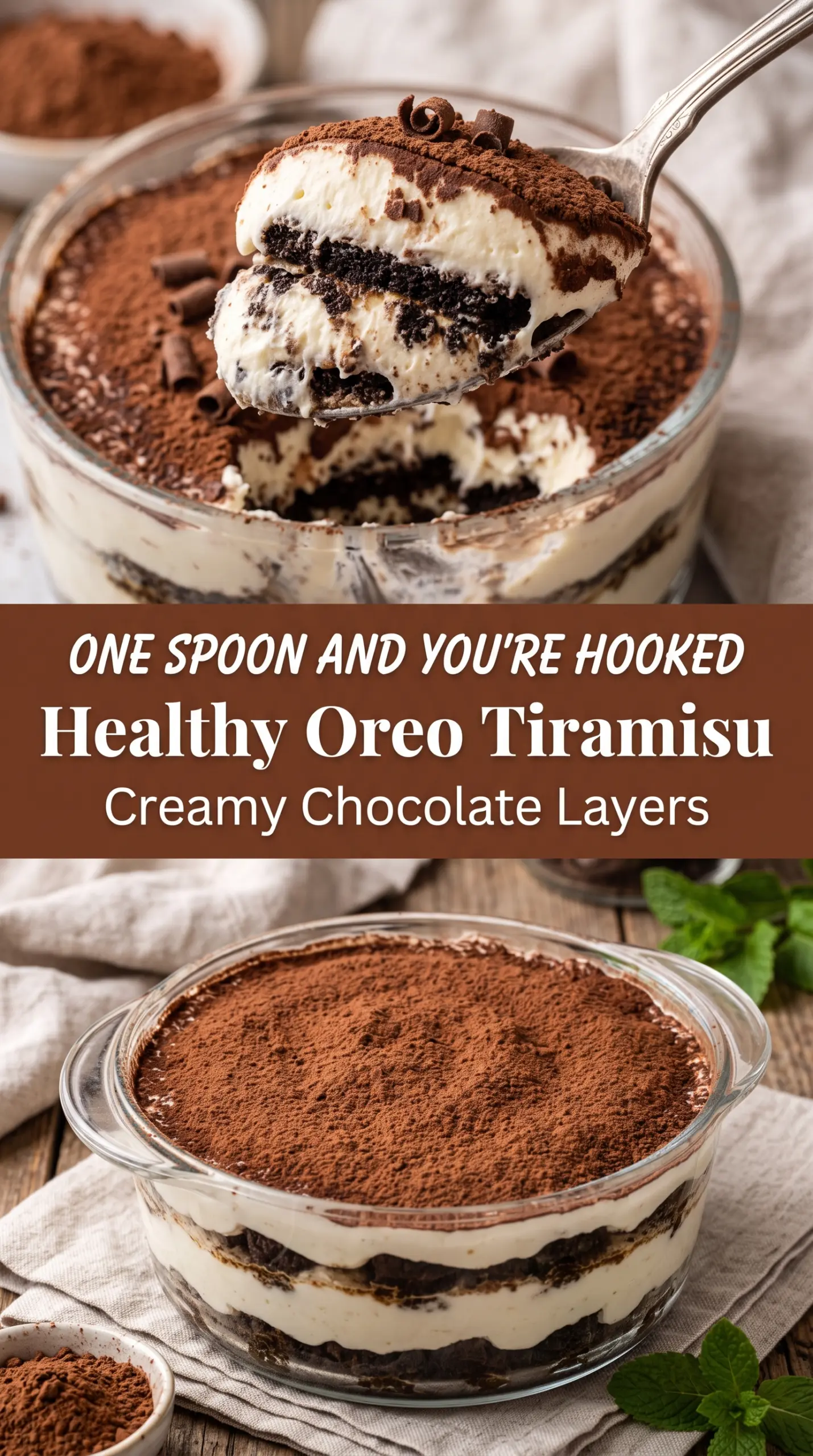 Healthy Oreo Tiramisu