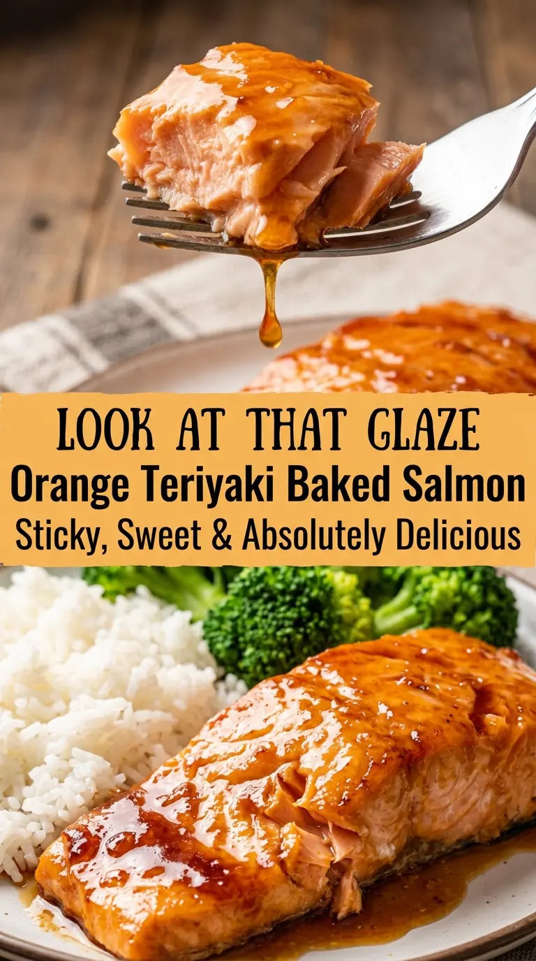 Orange Teriyaki Baked Salmon citrusy glazed flaky