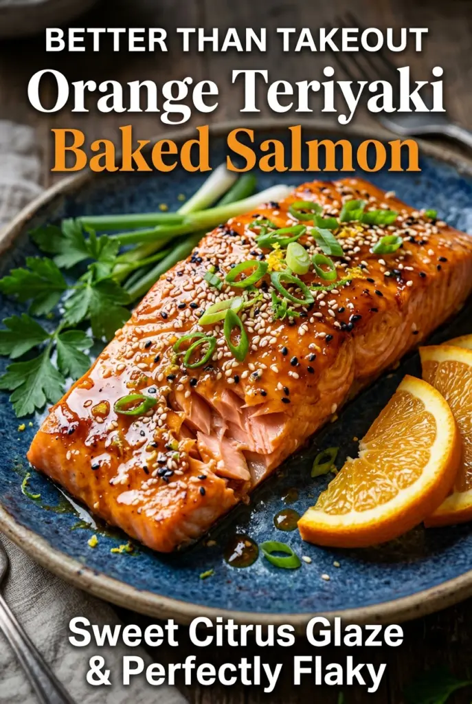 Orange Teriyaki Baked Salmon