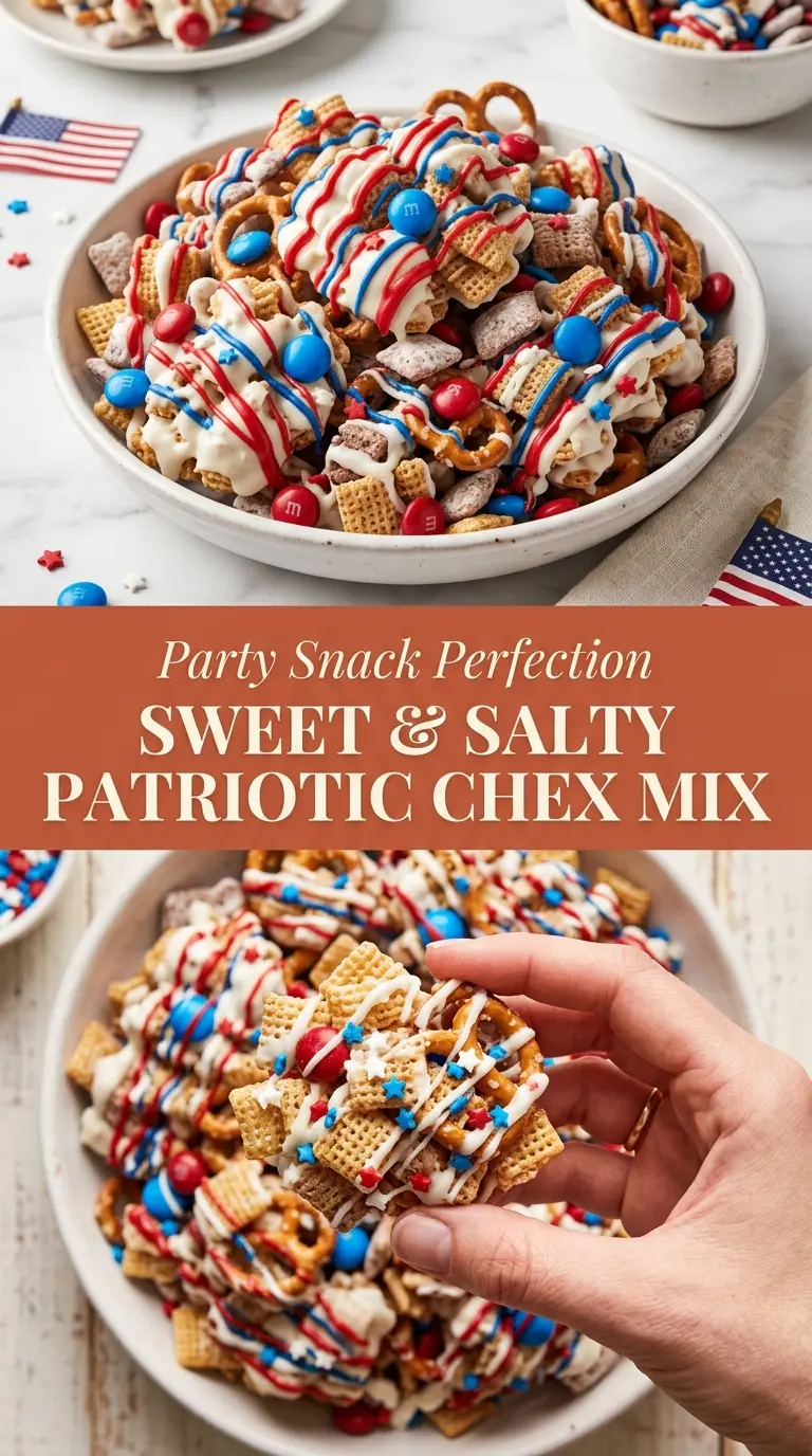 Sweet & Salty Patriotic Chex Mix
