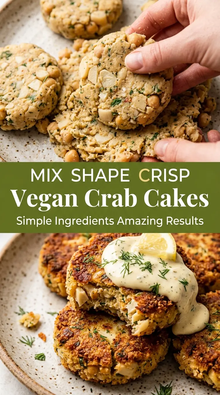 Vegan Crab Cakes crispy golden savory