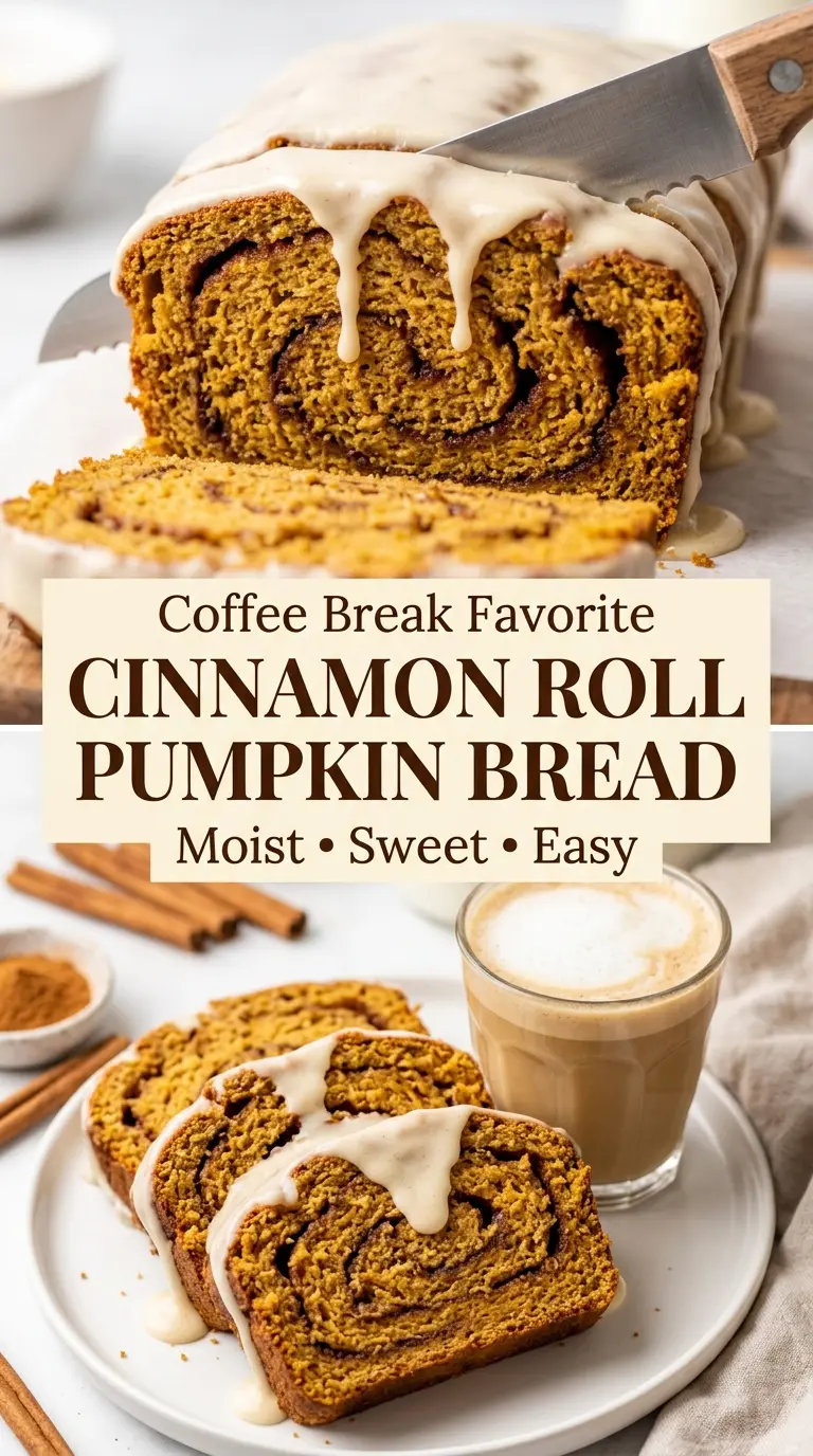 Cinnamon Roll Pumpkin Bread