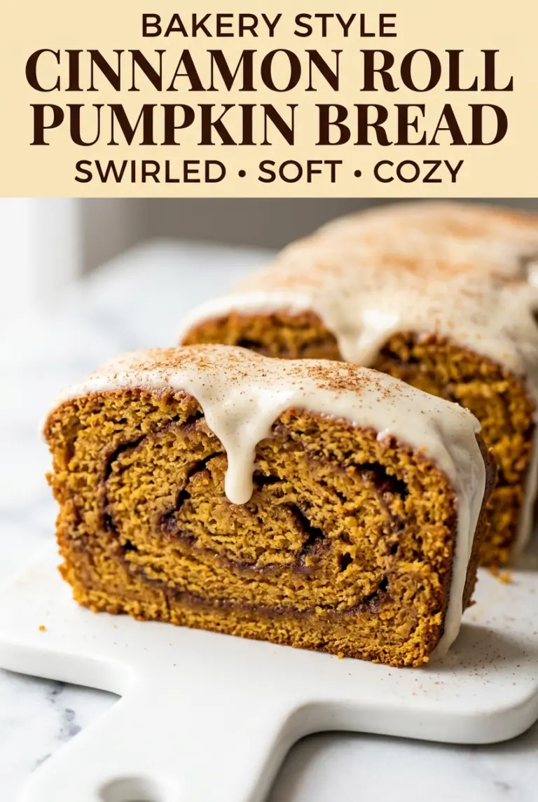 Cinnamon Roll Pumpkin Bread