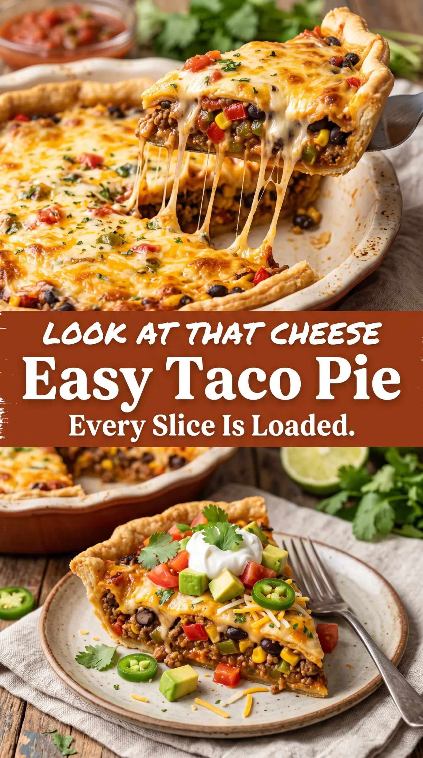 Easy Cheesy Taco Pie