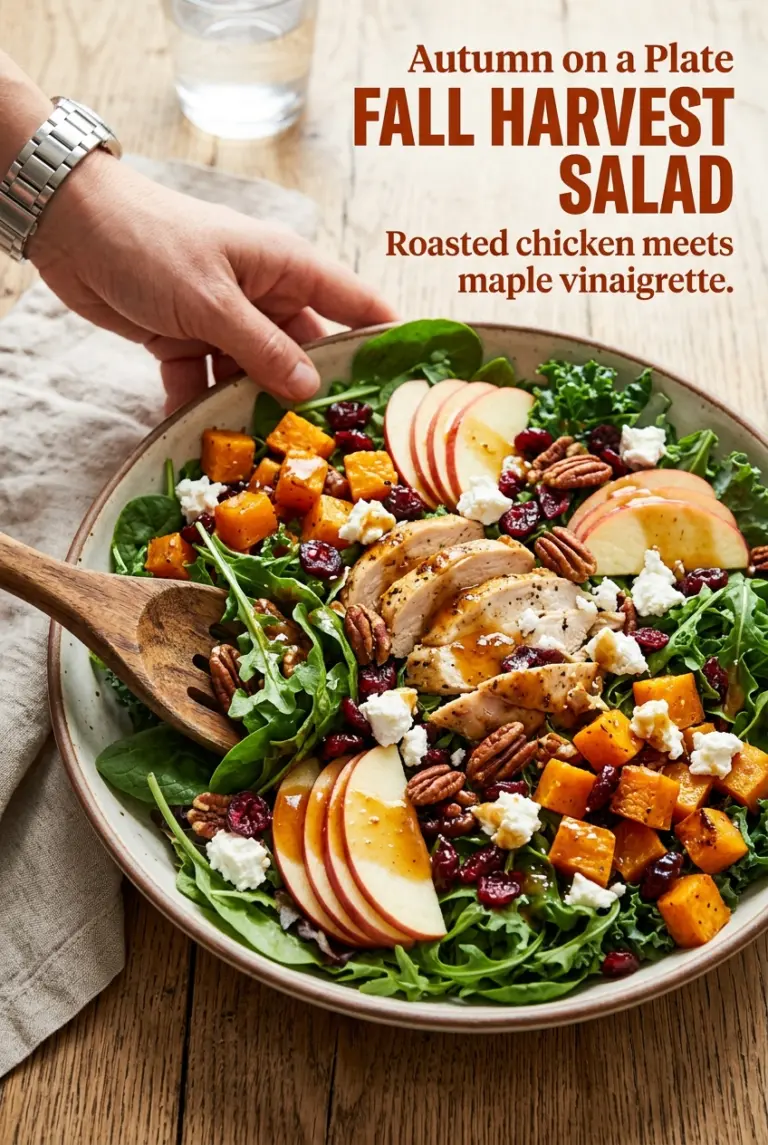Fall Harvest Salad with Chicken