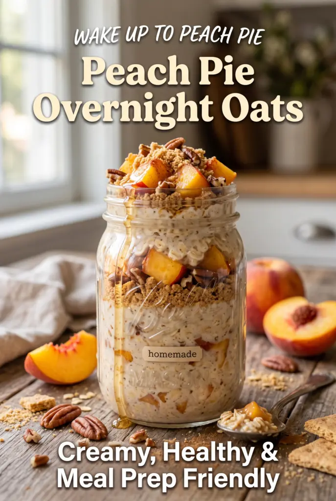 Peach Pie Overnight Oats