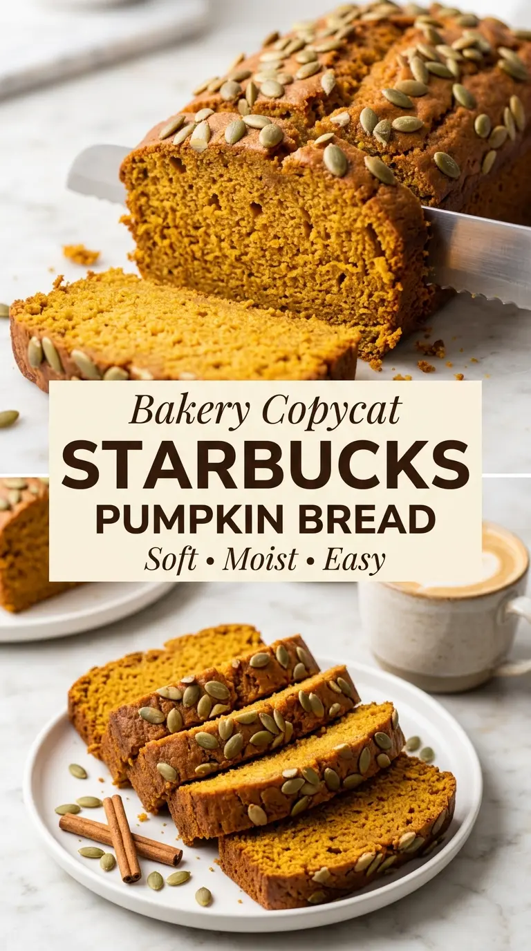 Starbucks Pumpkin Bread pumpkin spice moist crumb