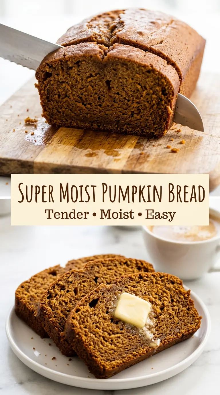 super moist pumpkin bread soft spiced crumb